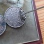 Antique-Vintage Victorian Sterling Silver Brooch -1888 Sixpences Brooch- 6.45g