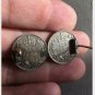 Antique-Vintage Victorian Sterling Silver Brooch -1888 Sixpences Brooch- 6.45g