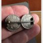Antique-Vintage Victorian Sterling Silver Brooch -1888 Sixpences Brooch- 6.45g