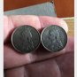 Antique-Vintage Victorian Sterling Silver Brooch -1888 Sixpences Brooch- 6.45g