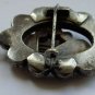 Antique VICTORIAN Sterling Silver BROOCH PENDANT SET WITH STONE CHIPS - HEAVY!!!