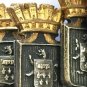 ANTIQUE VINTAGE SET OF SIX ARRAS FRENCH TEASPOONS GILT FINISH!!!