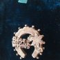 Antique Victorian Silver "Best Wishes" Horseshoe Sweetheart Brooch Chester 1906!