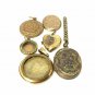 Antique Victorian Pinchbeck Rolled Gold back and front locket JOB LOT 28.25g
