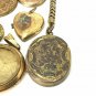 Antique Victorian Pinchbeck Rolled Gold back and front locket JOB LOT 28.25g
