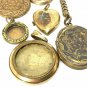 Antique Victorian Pinchbeck Rolled Gold back and front locket JOB LOT 28.25g