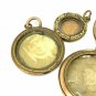 Antique Victorian Pinchbeck Rolled Gold back and front locket JOB LOT 28.25g