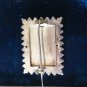 Antique Vintage Victorian Aesthetic Period Silver Brooch with a Postage Edge!!!