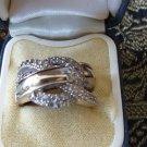 Vintage Celtic Very Heavy 10.3 Grams Sterling Silver Ring Size UK O, US 7