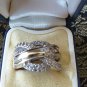 Vintage Celtic Very Heavy 10.3 Grams Sterling Silver Ring Size UK O, US 7