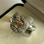 Vintage Celtic Very Heavy 10.3 Grams Sterling Silver Ring Size UK O, US 7