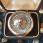 A Heavy Vintage Sterling Silver 925 Paste Stone Sombrero Design Brooch 34 gram