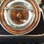 A Heavy Vintage Sterling Silver 925 Paste Stone Sombrero Design Brooch 34 gram