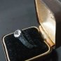 Antique Vintage 1800-s Solid Silver Zircon Very Old Ring UK size O, US 7