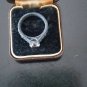 Antique Vintage 1800-s Solid Silver Zircon Very Old Ring UK size O, US 7