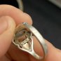 Antique Vintage Edwardian Ring - Aquamarine Silver and 12 k Gold Size UK O, US 7