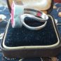 Antique Vintage Sterling Silver Ruby Ring Early 1950