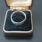 Antique Vintage 1940-s Solid 925 Silver Celtic Knot Band Ring Size UK O US 7.5