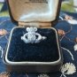 925 VINTAGE STERLING SILVER DUBLIN HALLMARK IRISH CLADDAGH RING SIZE O USA 8