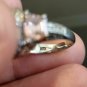 Antique Vintage 1950-s Sterling Silver Rose Opal Ring Heavy 7.40 Size UK N, US 7