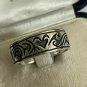 Antique Vintage Solid 925 Silver Men&acirc;��s Celtic Band Ring Size UK U 1/2 US 11