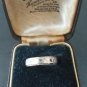 Antique Vintage 1920-s 9ct Gold and 925 Silver Band Ring Size UK K US 5.5