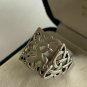 Antique Vintage Ring Signet -Celtic Dragon Knot Open Work Size UK U 1/2, US 10.5