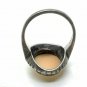 Antique Vintage Victorian Sterling Silver Cameo Ring Size UK M US 6 1/4