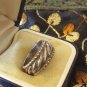 Antique Vintage Celtic Sheffield 1905 Sterling Silver 925 Band Ring UK K, US 5