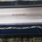 Vintage 1960 Sterling Silver 925 Figaro Link Chain Bracelet 13 gram