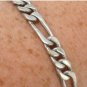 Vintage 1960 Sterling Silver 925 Figaro Link Chain Bracelet 13 gram