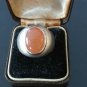 Antique Vintage Edwardian Solid Silver Heavy Carnelian Ring Signet Hallmarked!!