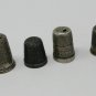 Antique 4 X Edwardian Solid Silver Sewing Thimbles Inc Charles Horner 12.2 gram