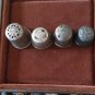 Antique 4 X Edwardian Solid Silver Sewing Thimbles Inc Charles Horner 12.2 gram