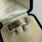 Antique Vintage Solid 925 Silver Menâs Band Very Heavy Ring Size UK X US 11 1/4