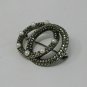 Antique Vintage Art Deco Pearl Marcasite Sterling Silver Brooch