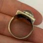 Antique Vintage 1920-s Solid Silver Cabochon Rose Quartz Ring SIZE UK M, US 6.5