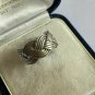 Vintage 1960-s 925 Silver Celtic Braid Knot Weave Band Ring SIZ UK N, US 6 3/4