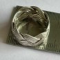 Vintage 1960-s 925 Silver Celtic Braid Knot Weave Band Ring SIZ UK N, US 6 3/4