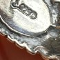 Vintage Late Edwardian Navajo Sterling Silver Earrings with Milk Opals 7.44 gram