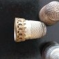Antique Vintage 9 X Victorian Sewing Thimbles -Job Lot