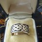 Antique Vintage Celtic Knot Sterling Silver 925 Band Ring UK N, US 6 3/4 HEAVY!!