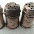 Antique Vintage GORHAM Sterling Silver 3 Mini Salt & Pepper Shakers - 1852-s