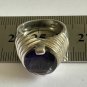 Antique Vintage 1930-s Sterling Silver Heavy Large Amethyst Signet Ring 9.8 g