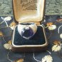 Antique Vintage 1930-s Sterling Silver Heavy Large Amethyst Signet Ring 9.8 g