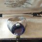 Antique Vintage 1930-s Sterling Silver Heavy Large Amethyst Signet Ring 9.8 g