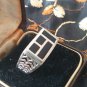 Antique Vintage 1960-s Sterling Silver Onyx Signet Ring UK R 1/2 , US 9 3/4