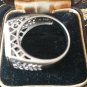 Antique Vintage 1960-s Sterling Silver Onyx Signet Ring UK R 1/2 , US 9 3/4