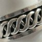 Antique Vintage Celtic Sterling Silver 925 Band Ring UK Q, US 8 Very Heavy 8.6 g