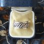 Antique Vintage Celtic Sterling Silver 925 Band Ring UK Q, US 8 Very Heavy 8.6 g